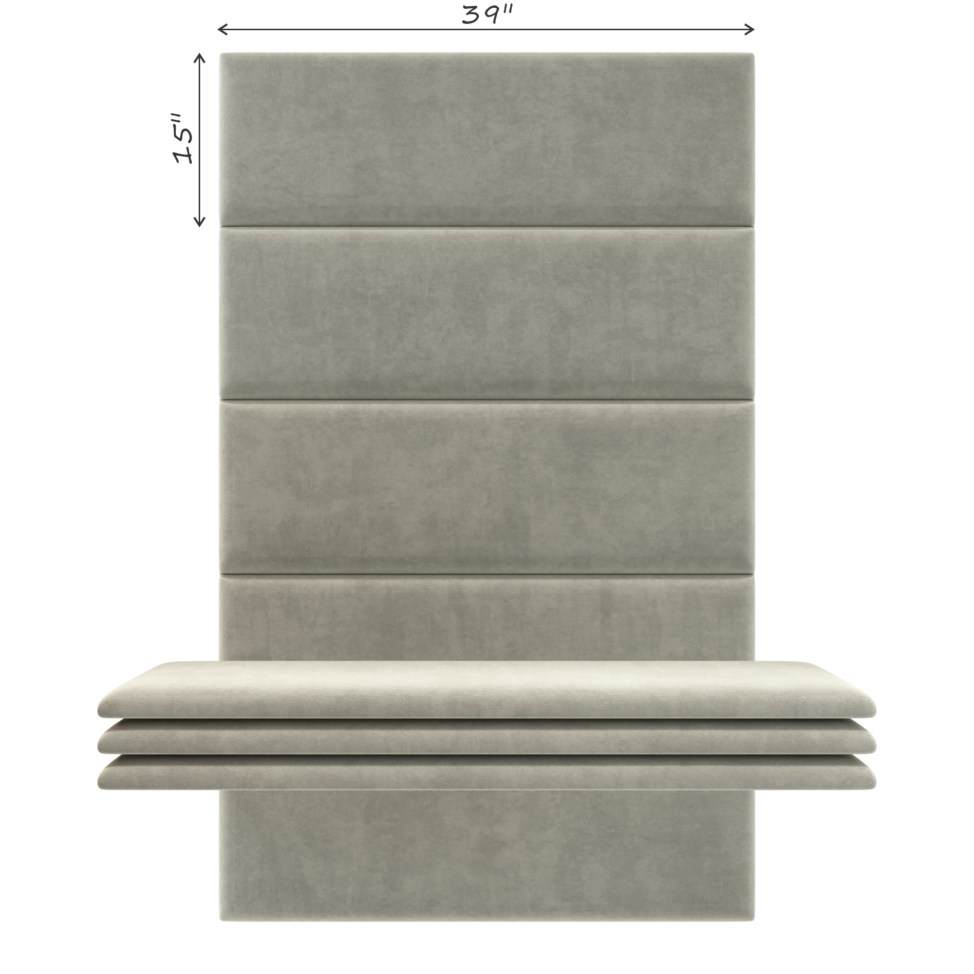 RECTANGULAR 15"x 39"