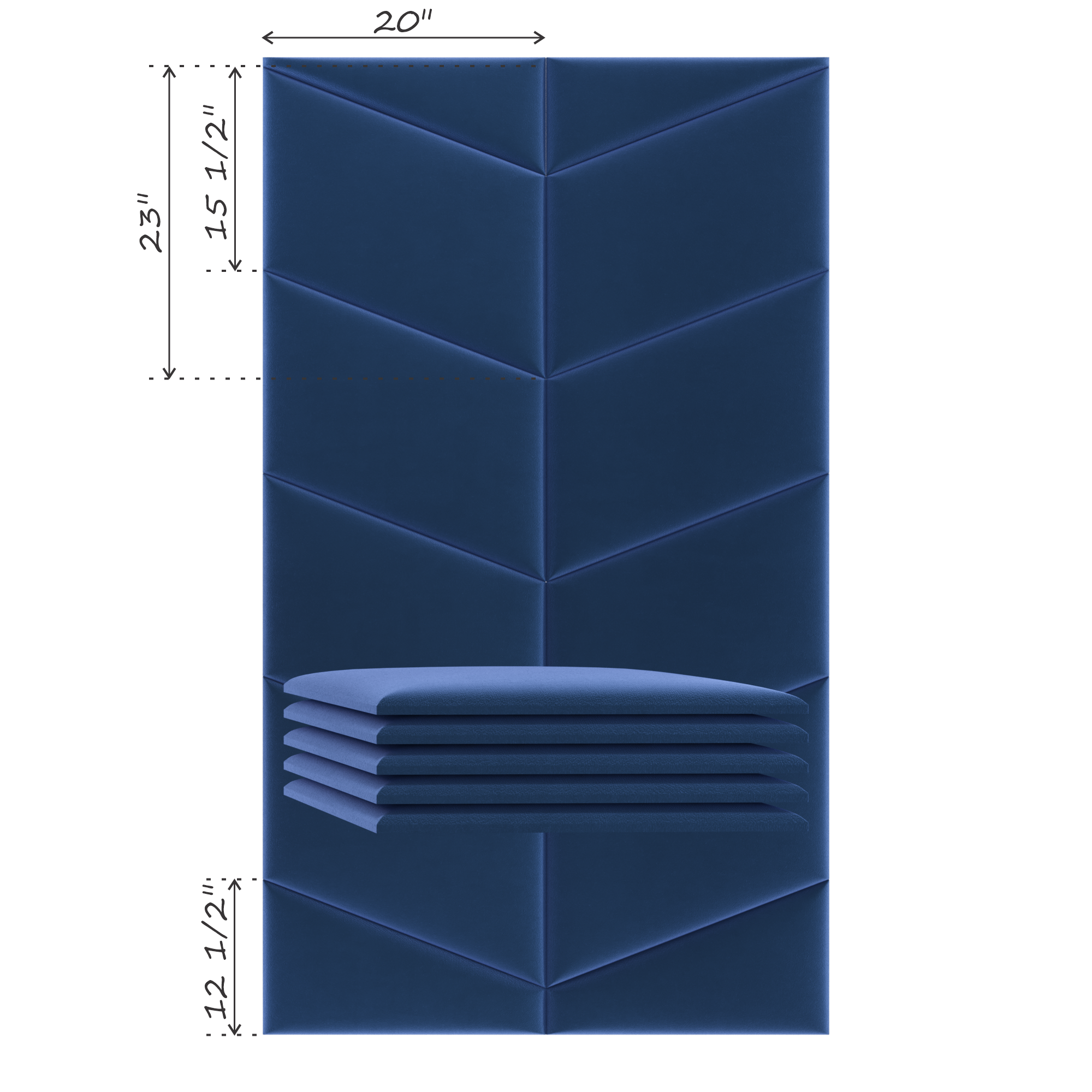 CHEVRON (SOLD IN MULTIPLES OF 2 PANELS)