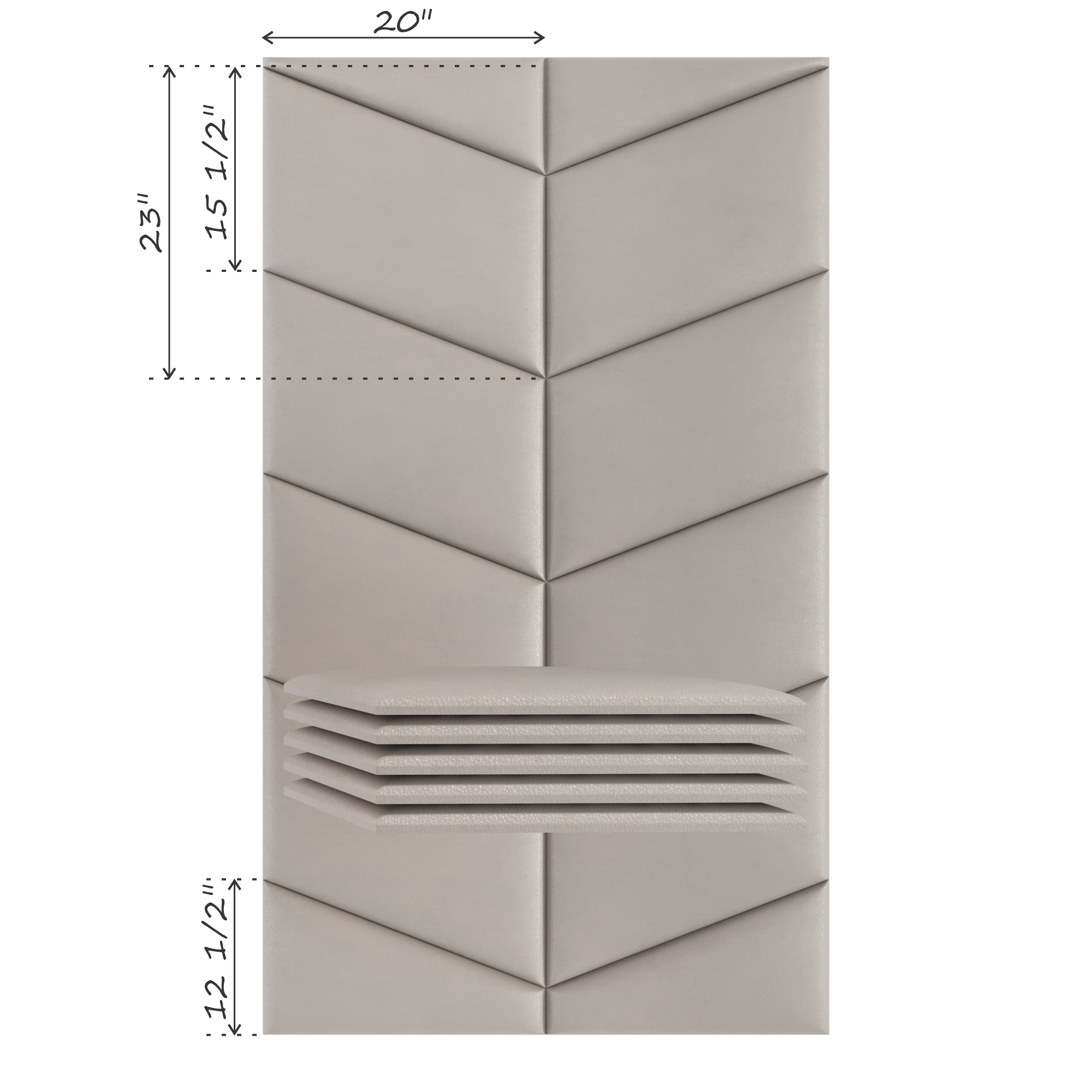 CHEVRON (SOLD IN MULTIPLES OF 2 PANELS)