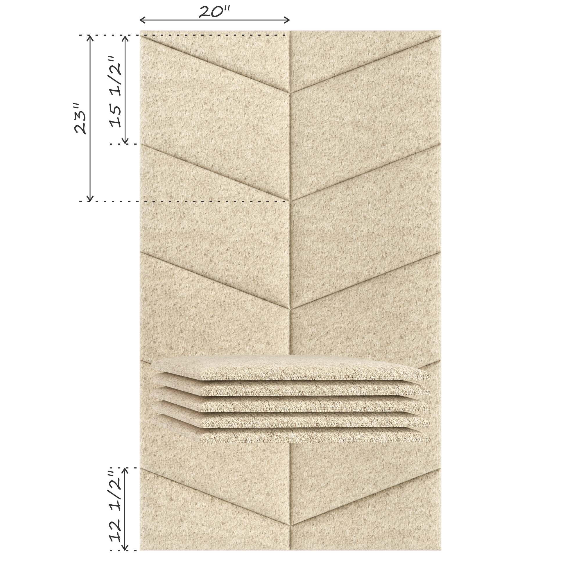 CHEVRON (SOLD IN MULTIPLES OF 2 PANELS)