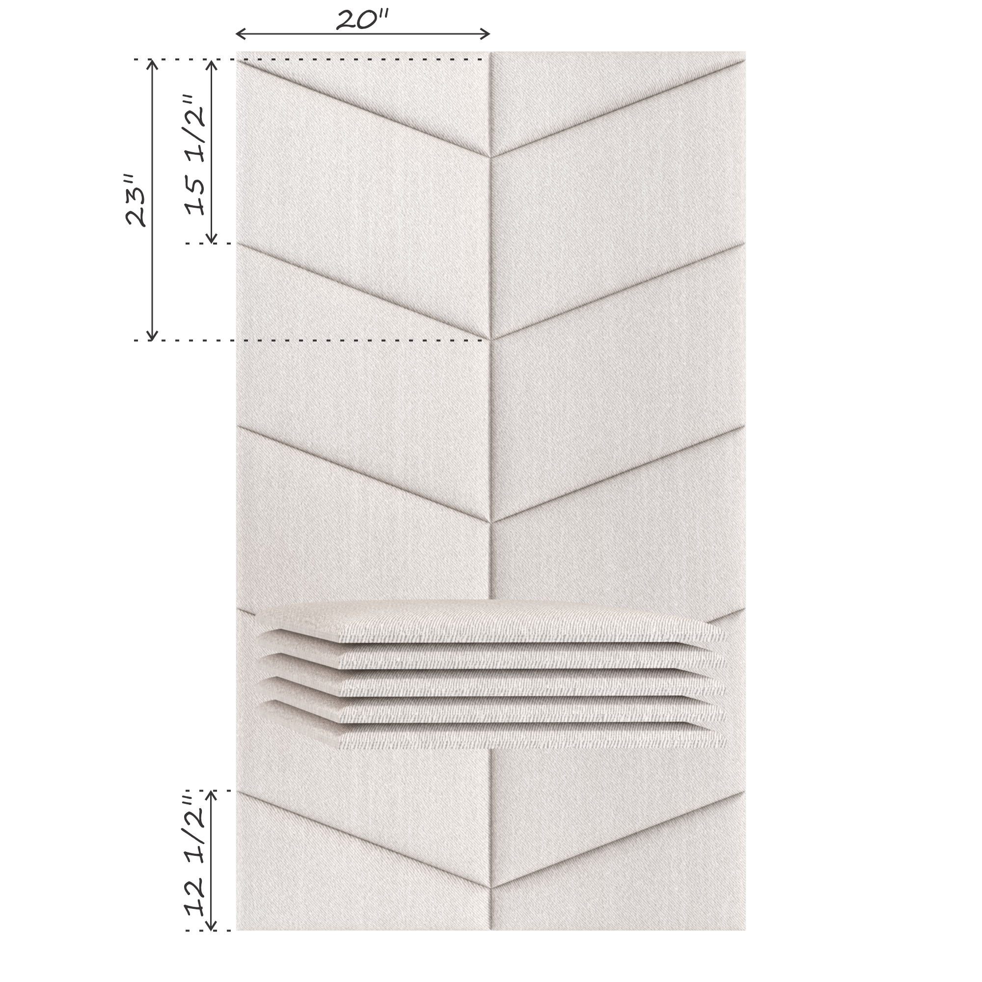 CHEVRON (SOLD IN MULTIPLES OF 2 PANELS)