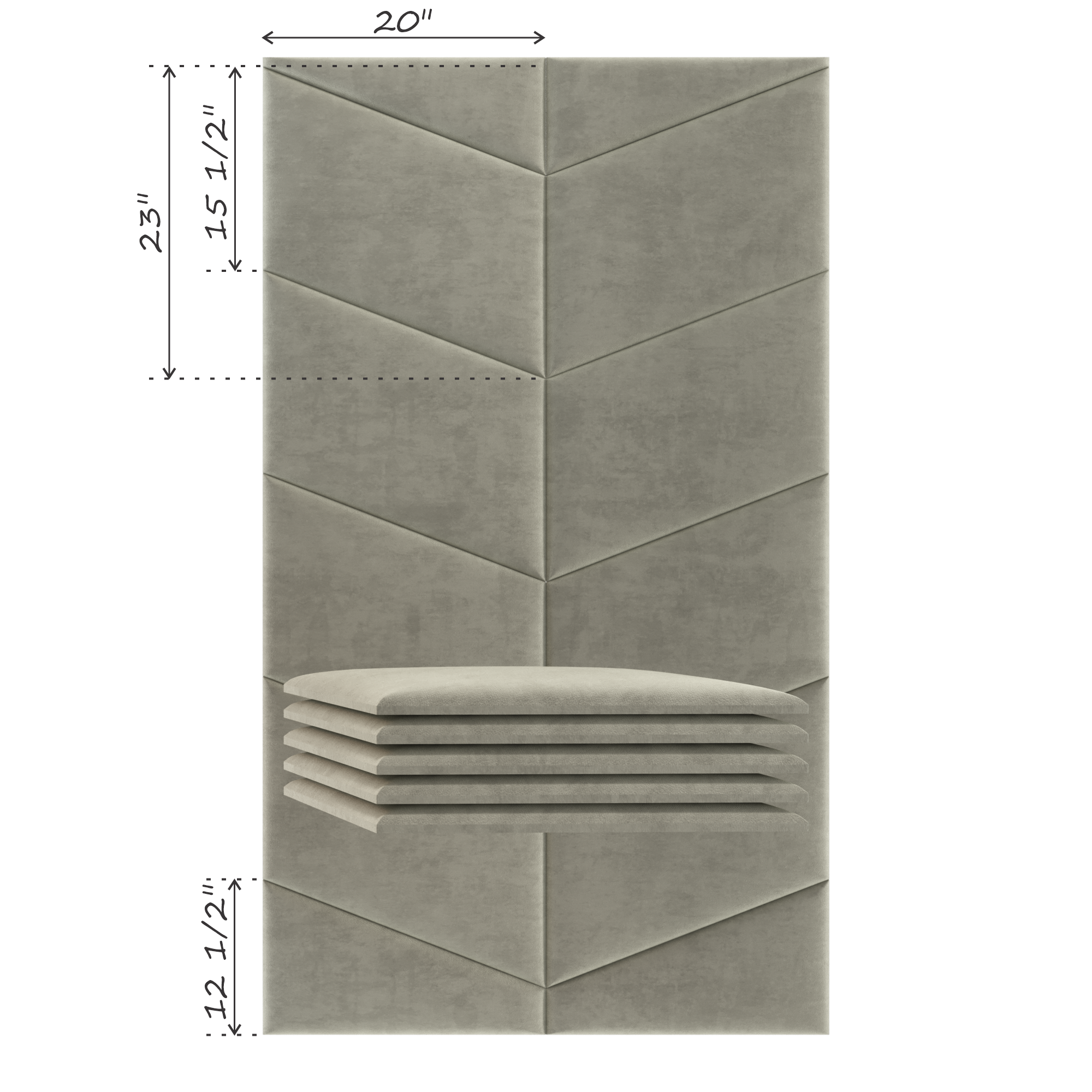 CHEVRON (SOLD IN MULTIPLES OF 2 PANELS)