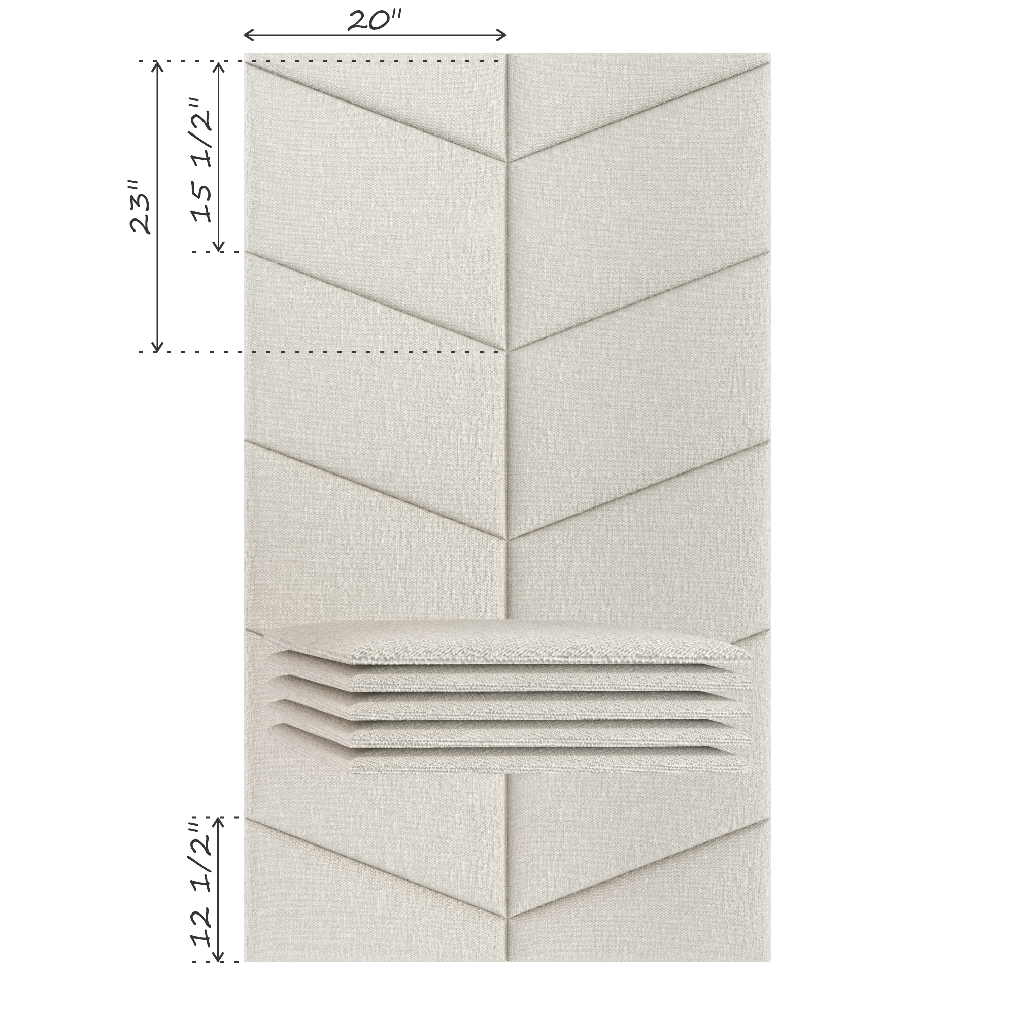 CHEVRON (SOLD IN MULTIPLES OF 2 PANELS)