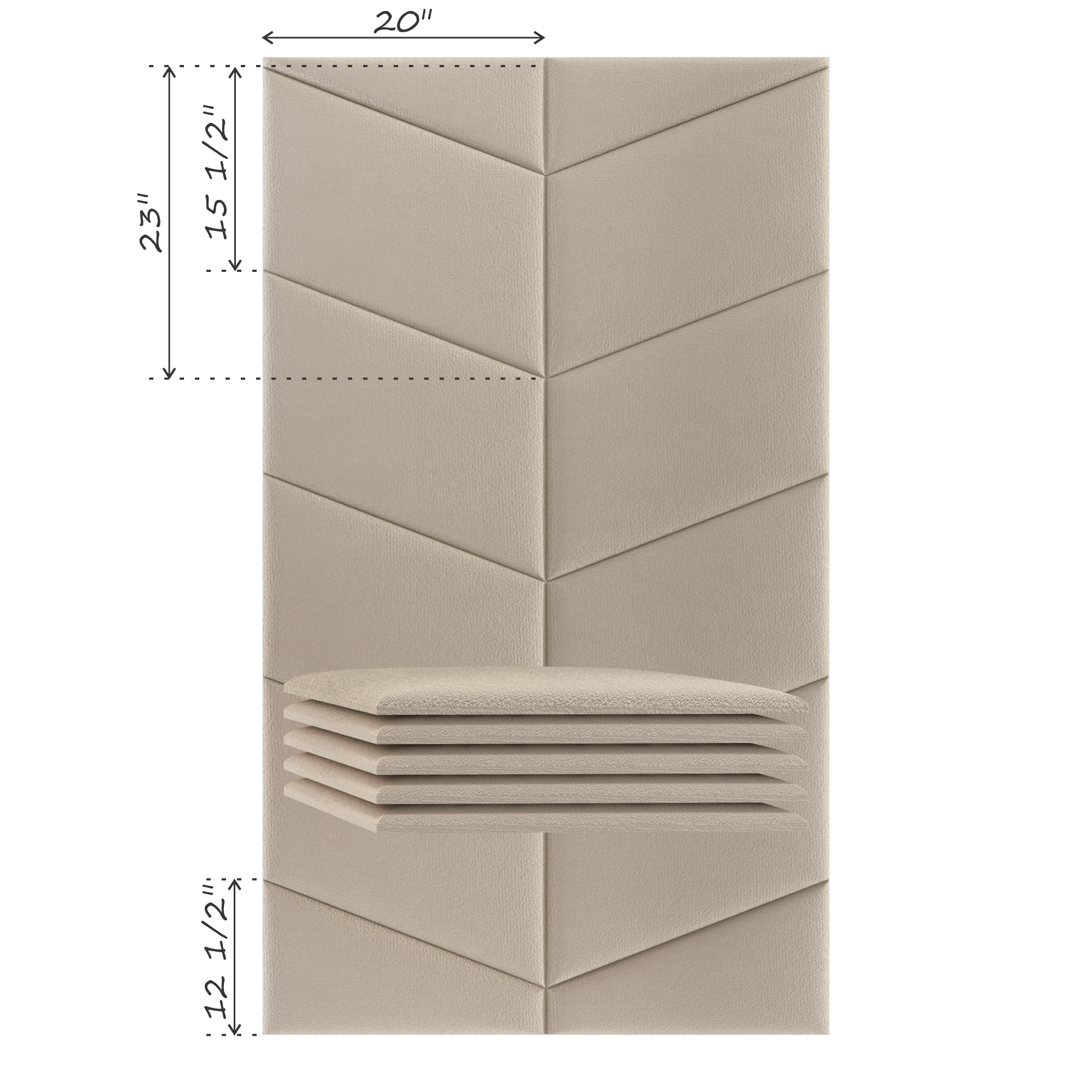 CHEVRON (SOLD IN MULTIPLES OF 2 PANELS)