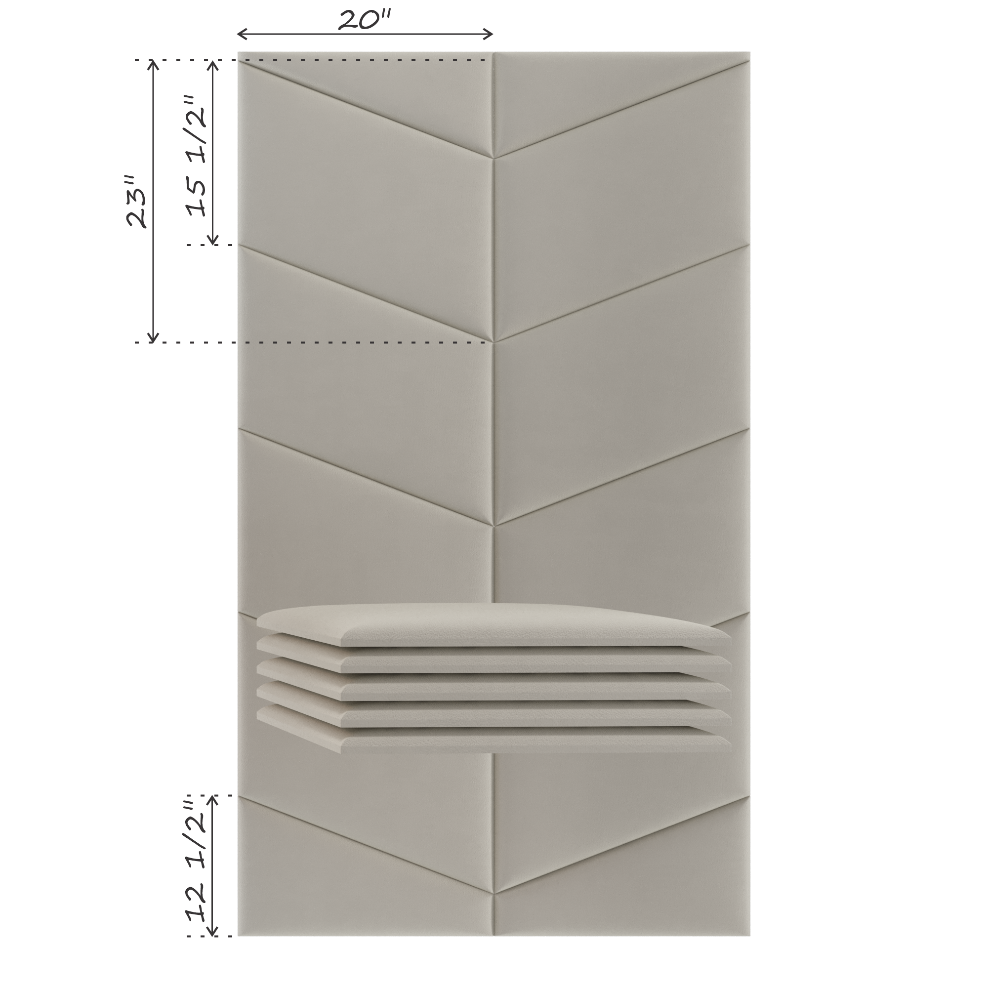 CHEVRON (SOLD IN MULTIPLES OF 2 PANELS)