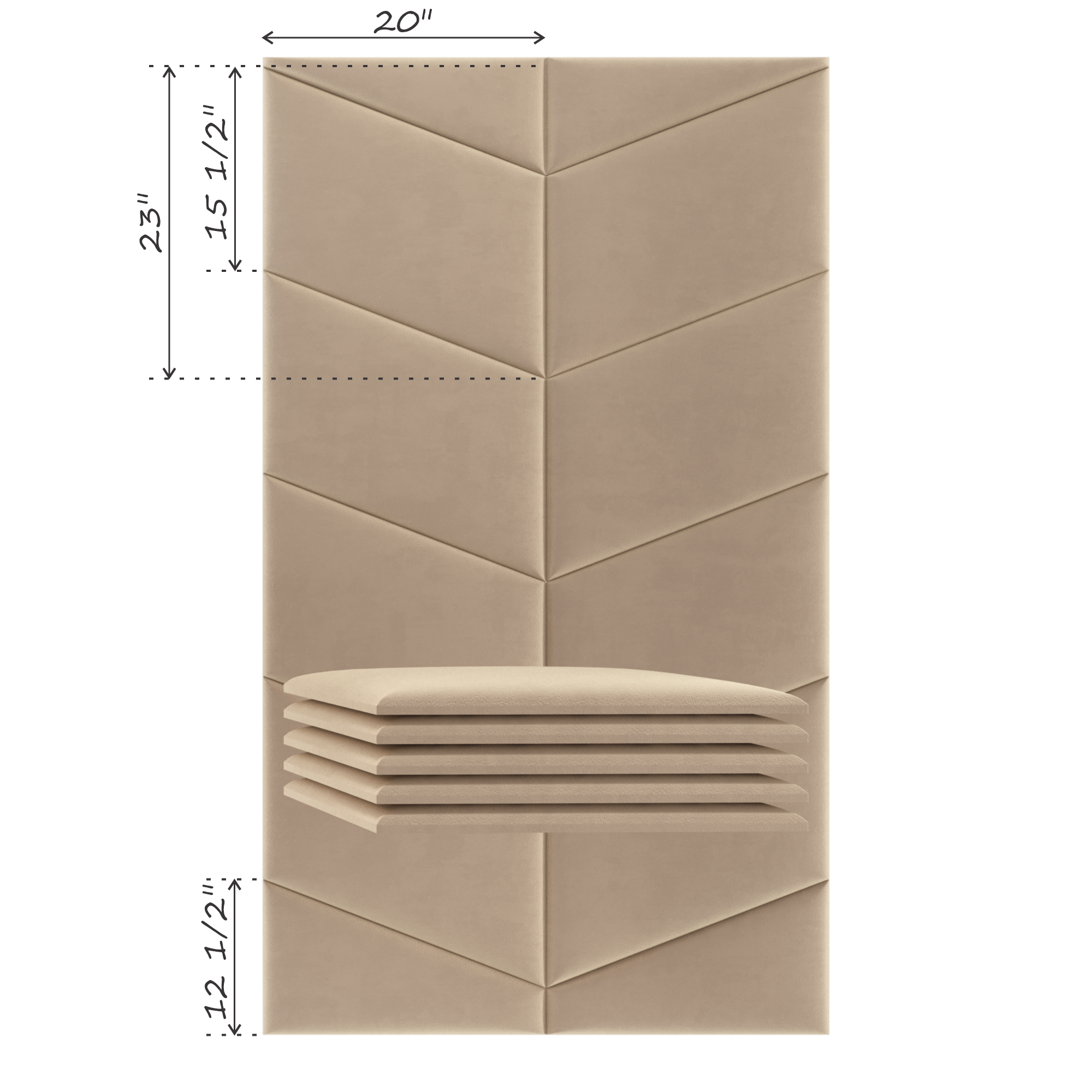 CHEVRON (SOLD IN MULTIPLES OF 2 PANELS)