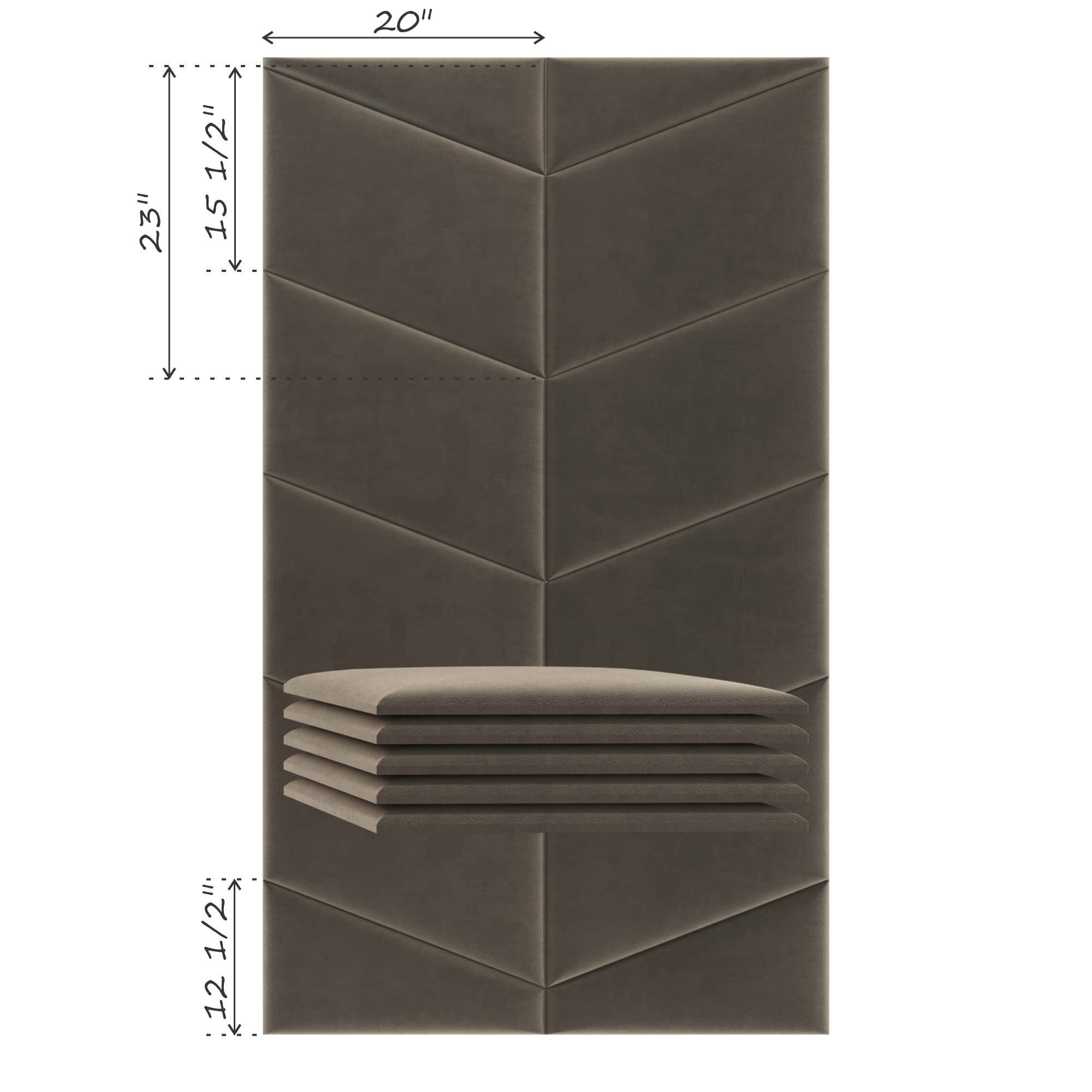 CHEVRON (SOLD IN MULTIPLES OF 2 PANELS)