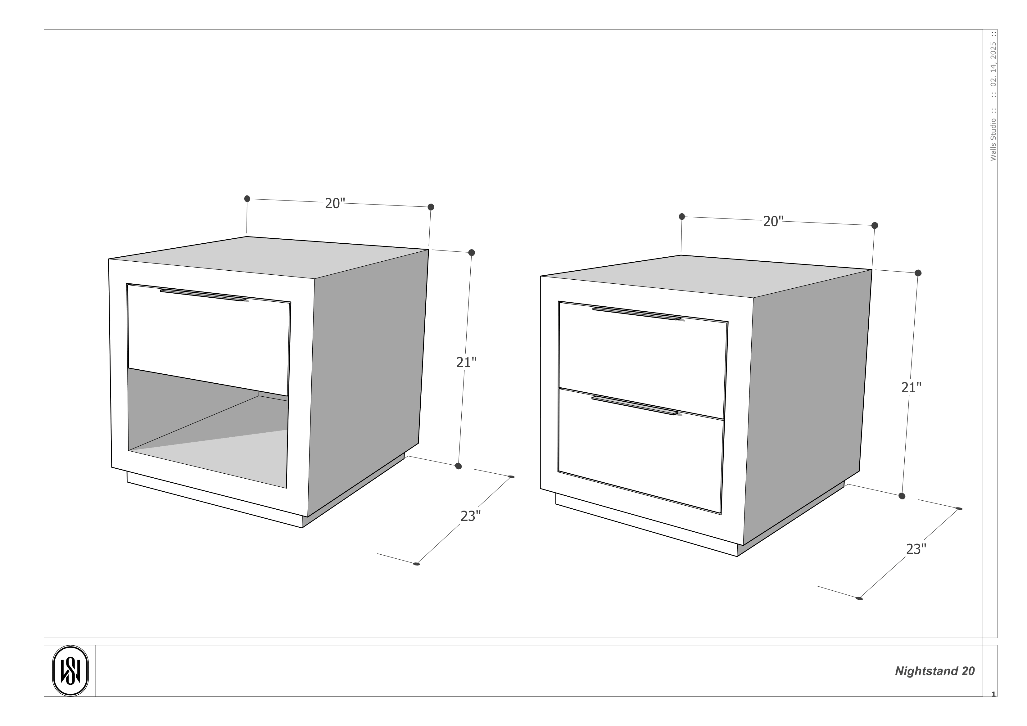NIGHTSTAND 20"